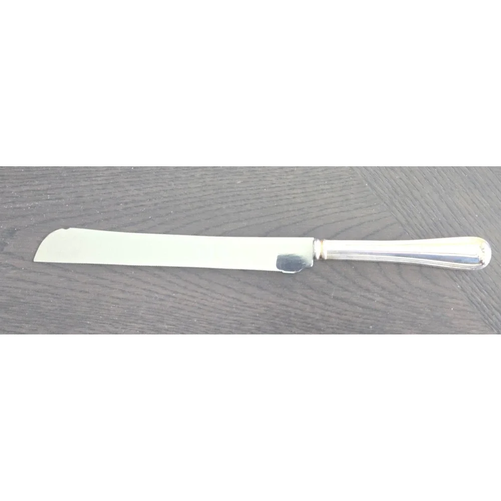 Gorham Heritage Silverplated Cake Knife 12.5 inch Stainless Blade YH506 Italy